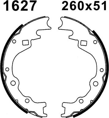 BSF 01627 - Bremžu loku komplekts ps1.lv