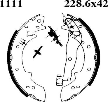 BSF 01111 - Bremžu loku komplekts ps1.lv