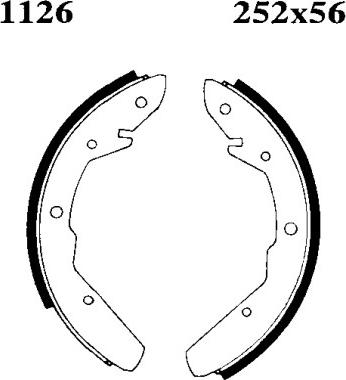 BSF 01126 - Bremžu loku komplekts ps1.lv