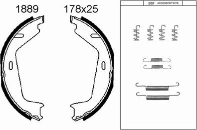 BSF 01889K - Bremžu loku kompl., Stāvbremze ps1.lv