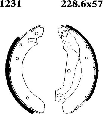 BSF 01231 - Bremžu loku komplekts ps1.lv