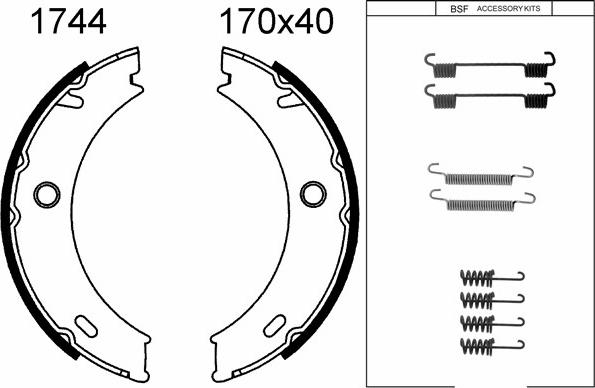 BSF 01744K - Bremžu loku kompl., Stāvbremze ps1.lv