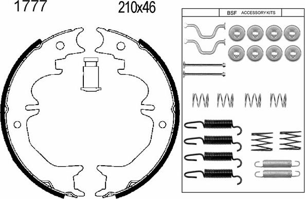 BSF 01777K - Bremžu loku kompl., Stāvbremze ps1.lv