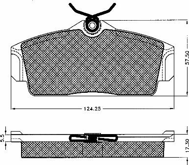 BSF 10559 - Bremžu uzliku kompl., Disku bremzes ps1.lv