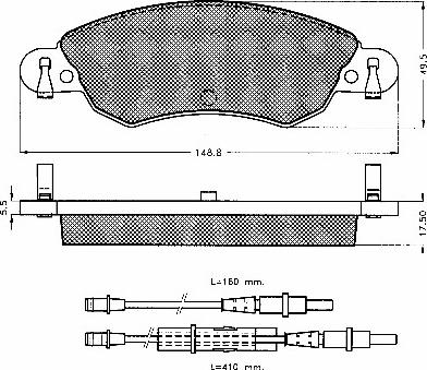 Delphi LUP1656 - Bremžu uzliku kompl., Disku bremzes ps1.lv