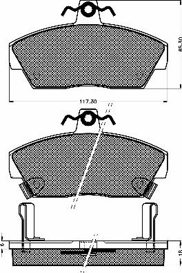 Maxgear 19-1487 - Bremžu uzliku kompl., Disku bremzes ps1.lv