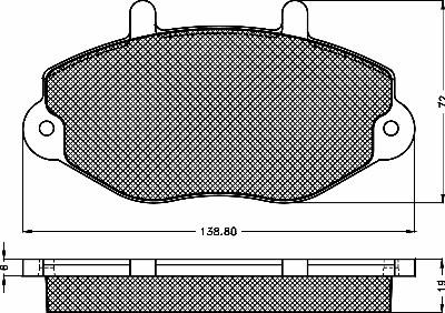 BSF 10343 - Bremžu uzliku kompl., Disku bremzes ps1.lv