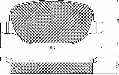 HELLA PAGID 355006741 - Bremžu uzliku kompl., Disku bremzes ps1.lv