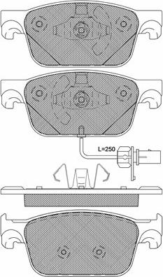 Valeo 670585 - Bremžu uzliku kompl., Disku bremzes ps1.lv