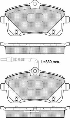 Magneti Marelli 323700032400 - Bremžu uzliku kompl., Disku bremzes ps1.lv