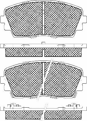 Roulunds Braking 51244681 - Bremžu uzliku kompl., Disku bremzes ps1.lv