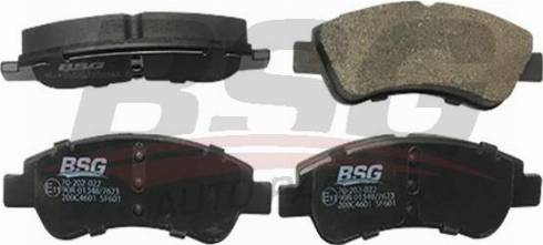 BSG BSG 70-202-022 - Bremžu uzliku kompl., Disku bremzes ps1.lv
