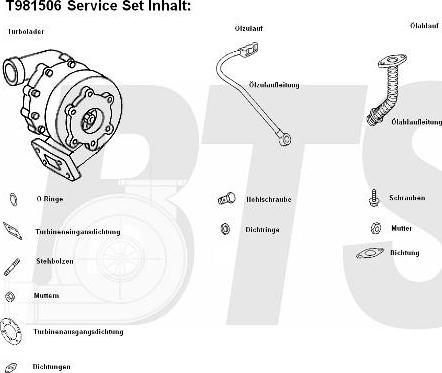 BTS Turbo T981506BL - Kompresors, Turbopūte ps1.lv