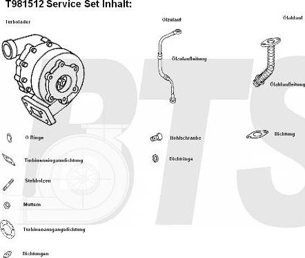 BTS Turbo T981512BL - Kompresors, Turbopūte ps1.lv