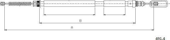 Cabor 491.4 - Trose, Stāvbremžu sistēma ps1.lv