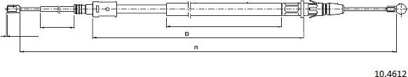 Cabor 10.4612 - Trose, Stāvbremžu sistēma ps1.lv