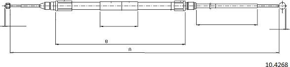 Cabor 10.4268 - Trose, Stāvbremžu sistēma ps1.lv