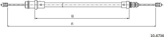 Cabor 10.4736 - Trose, Stāvbremžu sistēma ps1.lv