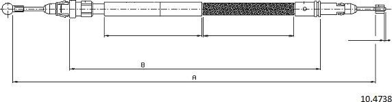 Cabor 10.4738 - Trose, Stāvbremžu sistēma ps1.lv