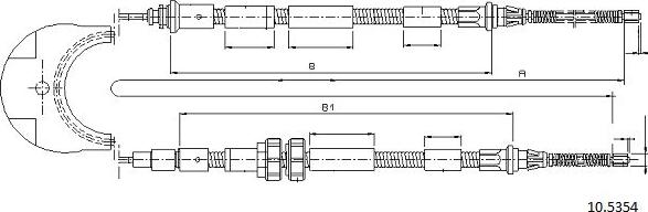 Cabor 10.5354 - Trose, Stāvbremžu sistēma ps1.lv