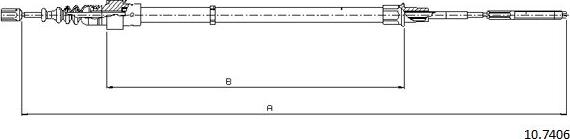 Cabor 10.7406 - Trose, Stāvbremžu sistēma ps1.lv