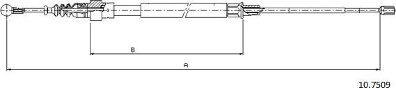Cabor 10.7509 - Trose, Stāvbremžu sistēma ps1.lv