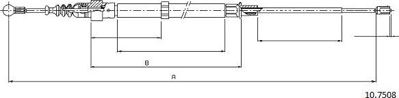 Cabor 10.7508 - Trose, Stāvbremžu sistēma ps1.lv