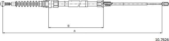 Cabor 10.7626 - Trose, Stāvbremžu sistēma ps1.lv