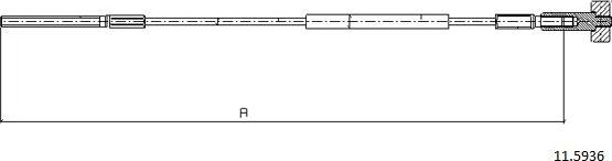 Cabor 11.5936 - Trose, Stāvbremžu sistēma ps1.lv