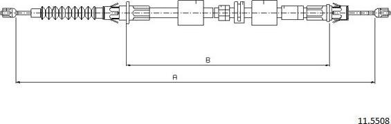 Cabor 11.5508 - Trose, Stāvbremžu sistēma ps1.lv