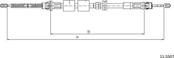Cabor 11.5507 - Trose, Stāvbremžu sistēma ps1.lv