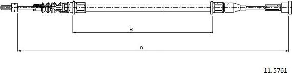 Cabor 11.5761 - Trose, Stāvbremžu sistēma ps1.lv