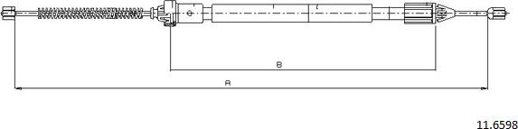 Cabor 11.6598 - Trose, Stāvbremžu sistēma ps1.lv