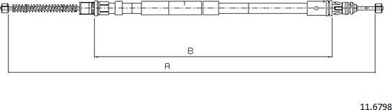 Cabor 11.6798 - Trose, Stāvbremžu sistēma ps1.lv