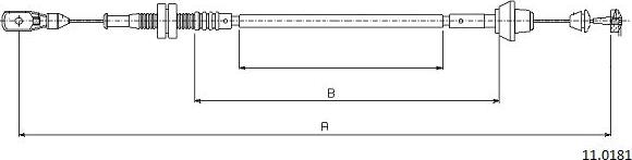 Cabor 11.0181 - Akseleratora trose ps1.lv