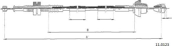 Cabor 11.0123 - Akseleratora trose ps1.lv