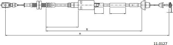 Cabor 11.0127 - Akseleratora trose ps1.lv