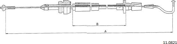 Cabor 11.0821 - Akseleratora trose ps1.lv