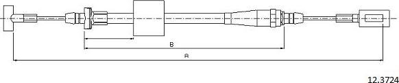 Cabor 12.3724 - Trose, Stāvbremžu sistēma ps1.lv