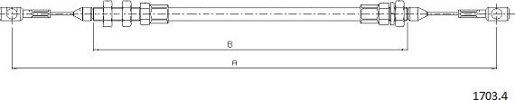 Cabor 1703.4 - Akseleratora trose ps1.lv