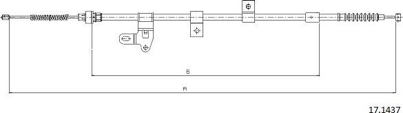 Cabor 17.1437 - Trose, Stāvbremžu sistēma ps1.lv