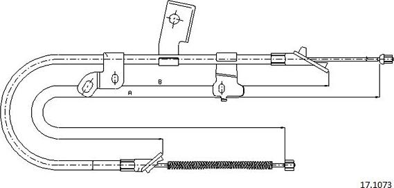Cabor 17.1073 - Trose, Stāvbremžu sistēma ps1.lv