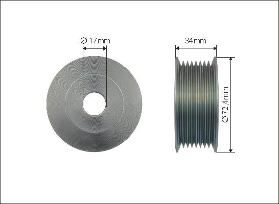 Caffaro 500421 - Piedziņas skriemelis, Ģenerators ps1.lv