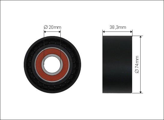 Caffaro 500571 - Parazīt / Vadrullītis, Ķīļrievu siksna ps1.lv