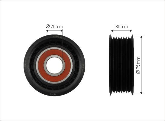 Caffaro 500045 - Parazīt / Vadrullītis, Ķīļrievu siksna ps1.lv