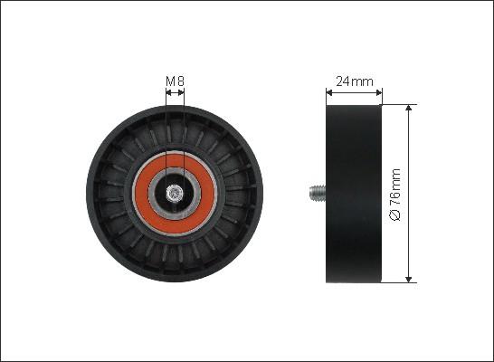 Caffaro 500053 - Parazīt / Vadrullītis, Ķīļrievu siksna ps1.lv