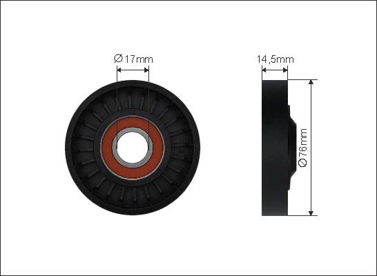 Caffaro 500068 - Parazīt / Vadrullītis, Ķīļrievu siksna ps1.lv