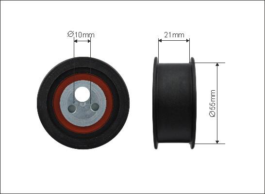 Caffaro 500137 - Spriegotājrullītis, Gāzu sadales mehānisma piedziņas siksna ps1.lv