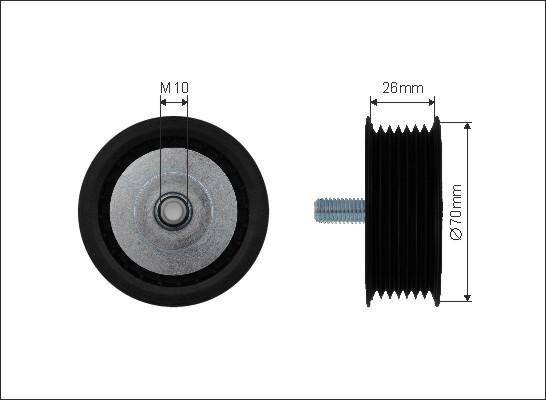 Caffaro 500326 - Parazīt / Vadrullītis, Ķīļrievu siksna ps1.lv