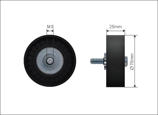 Caffaro 500220 - Parazīt / Vadrullītis, Ķīļrievu siksna ps1.lv